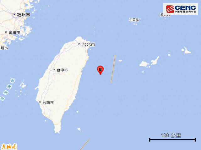 台湾花莲县海域发生5.0级地震